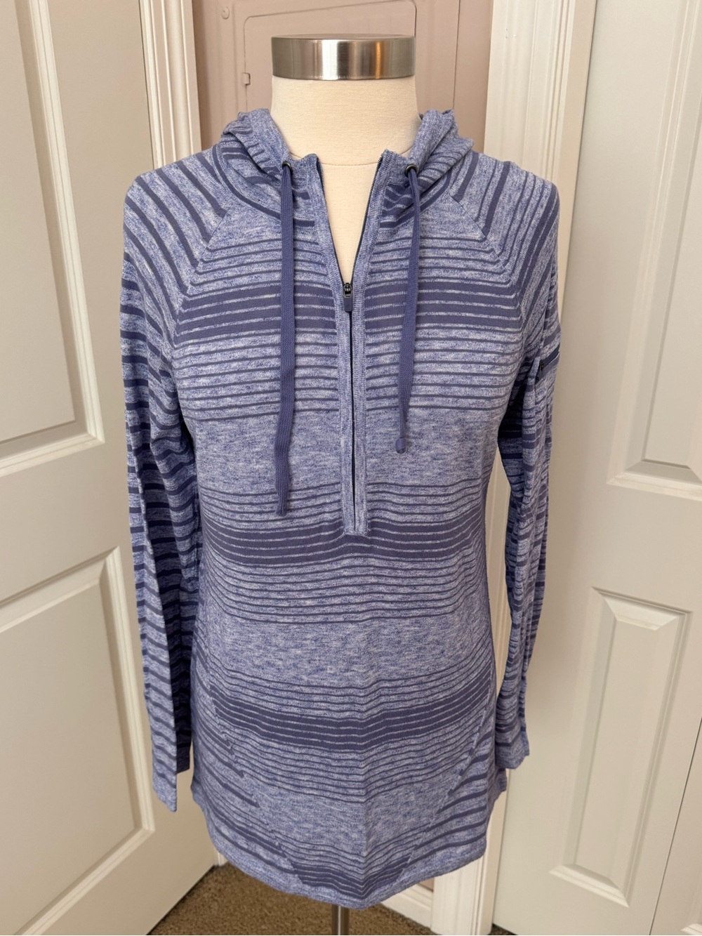 ATHLETA Quarter/Half-Zip Hoodie (Purple)